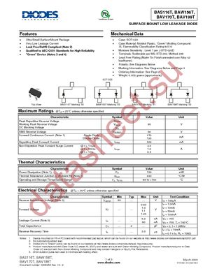 BAS116T-7-F datasheet  